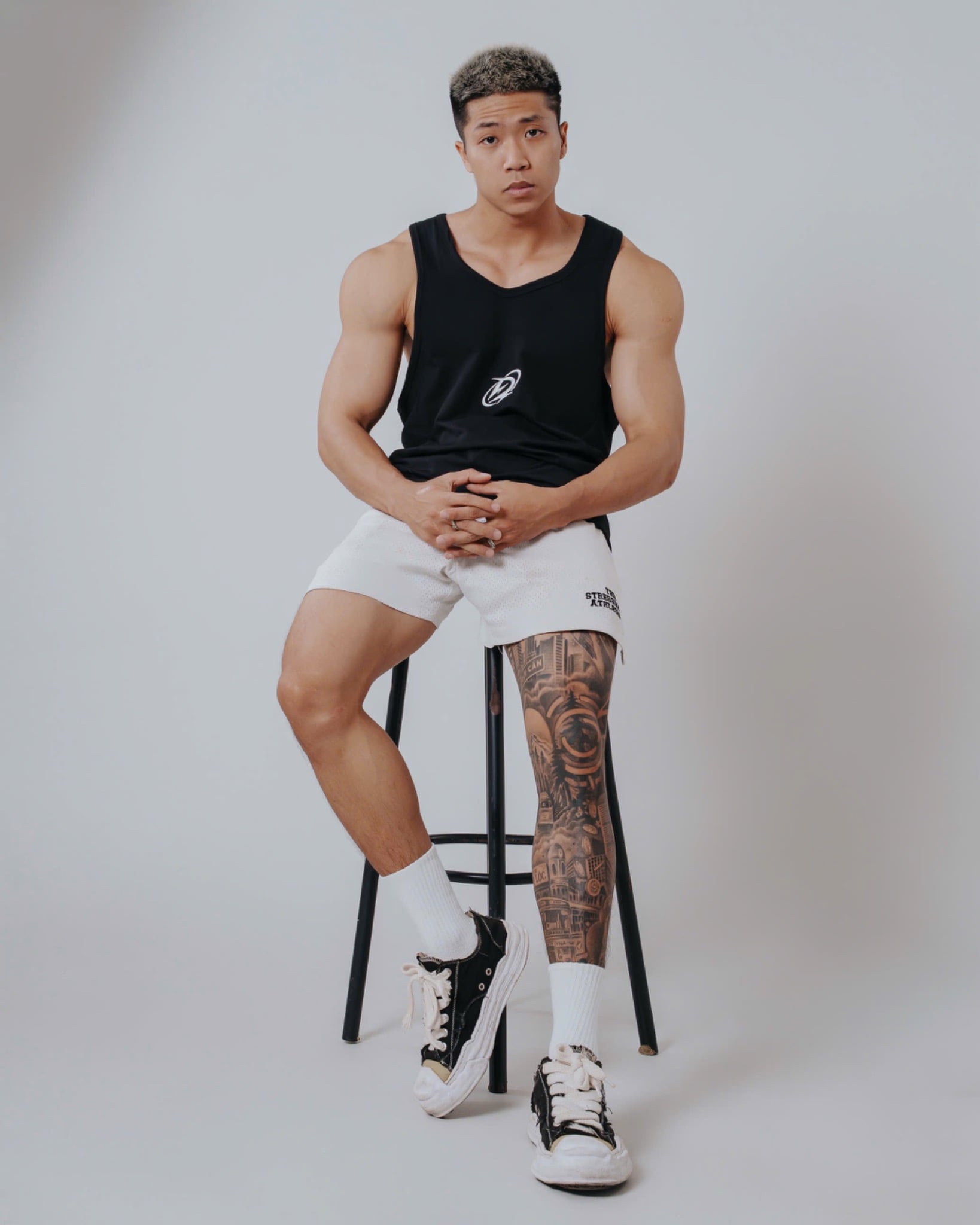  Áo Tank Top Degrey ĐEN Cotton 4 chiều New Logo SIZE S - TANKNEWLOGODEN 
