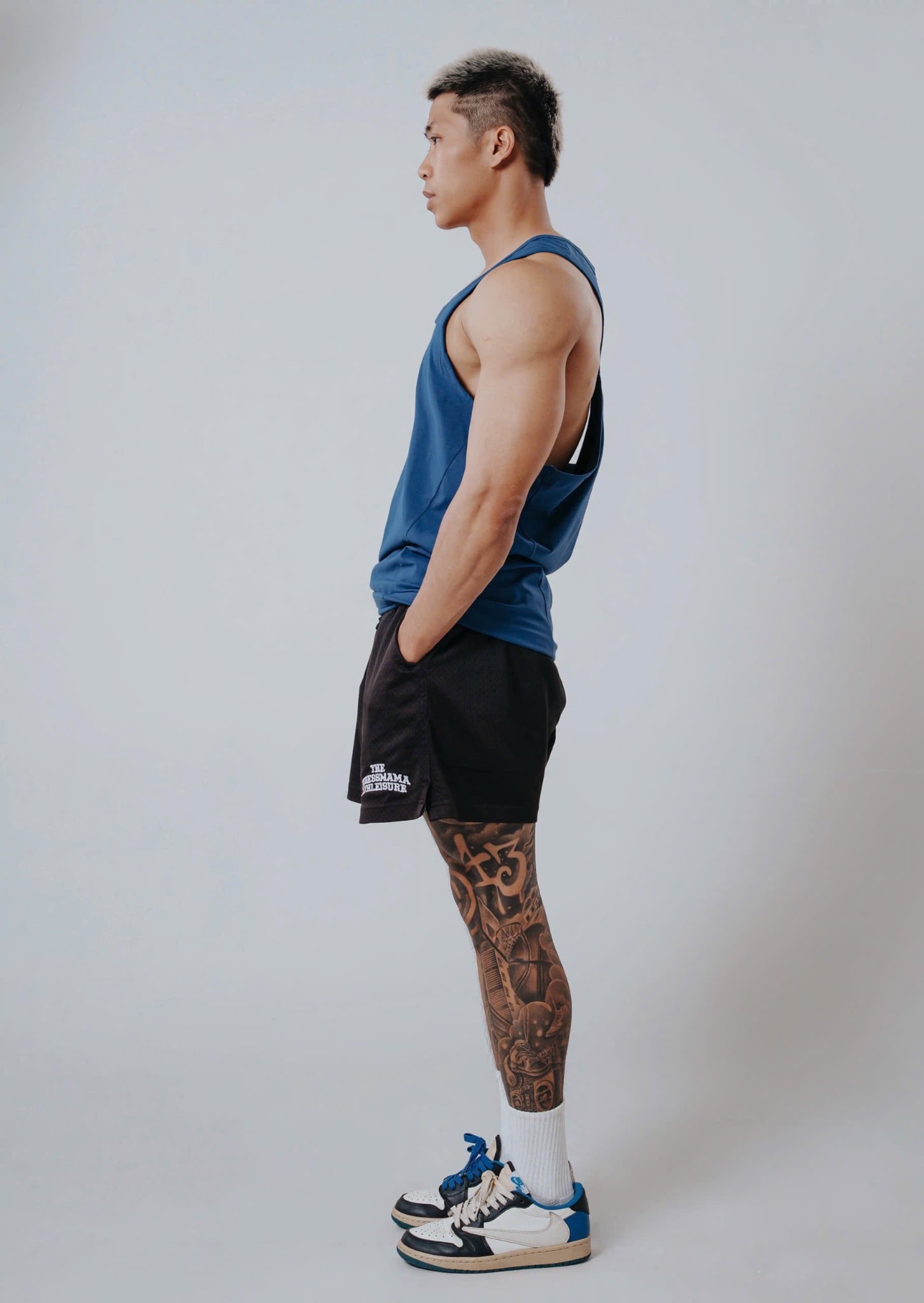  Áo Tank Top Degrey NAVY Cotton 4 chiều New Logo SIZE S - TANKNEWLOGONAVY 