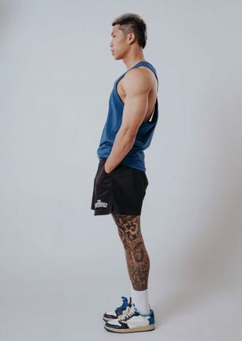  Áo Tank Top Degrey NAVY Cotton 4 chiều New Logo SIZE S - TANKNEWLOGONAVY 