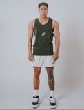  Áo Tank Top Degrey GREEN Cotton 4 chiều New Logo SIZE S - TANKNEWLOGOGREEN 
