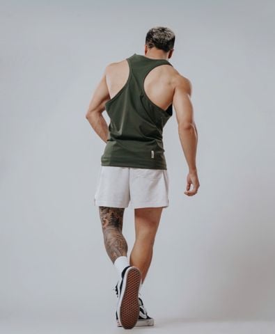  Áo Tank Top Degrey GREEN Cotton 4 chiều New Logo SIZE S - TANKNEWLOGOGREEN 