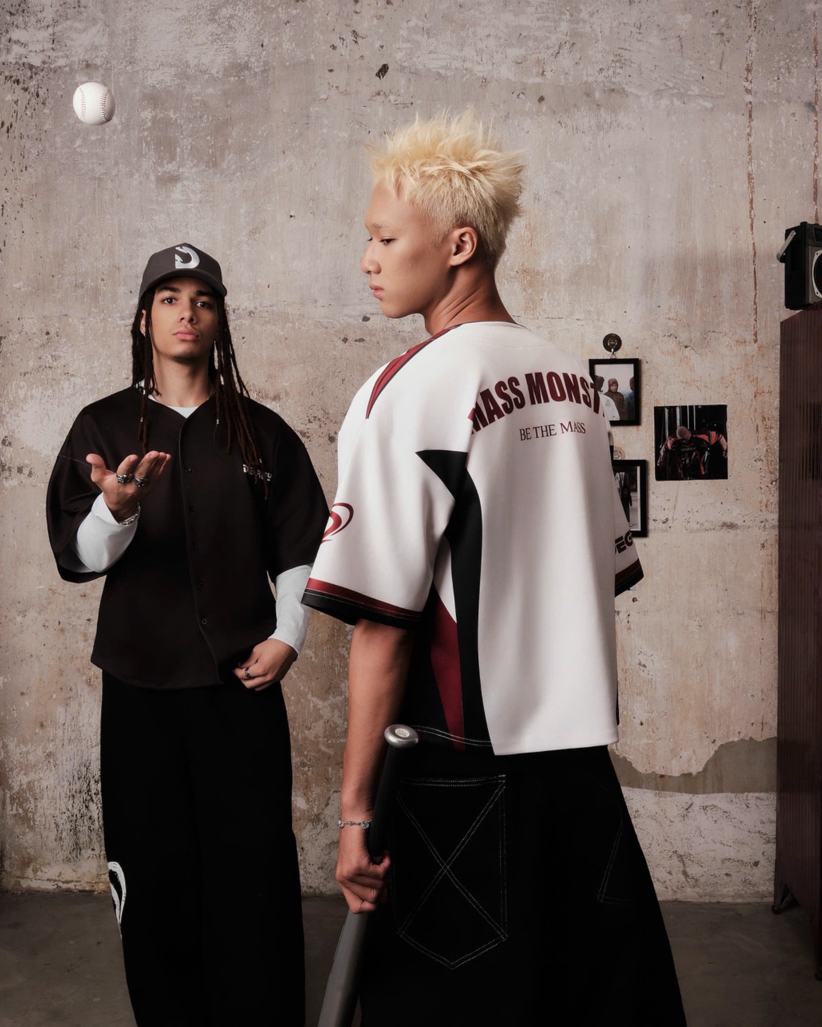  Degrey Korea MASSMONSTER Áo Khoác Jersey Baseball - BASEMASS 