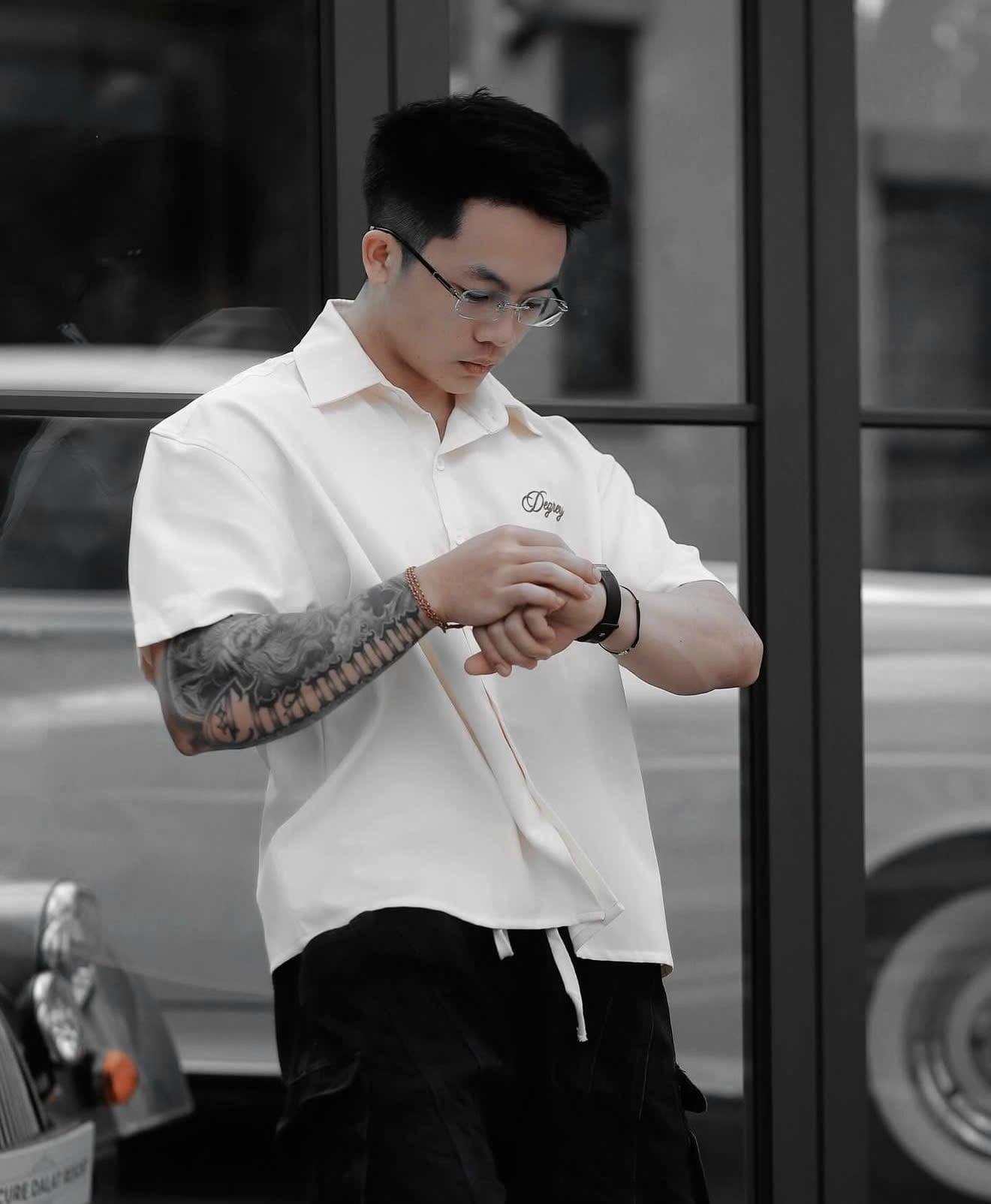  Áo sơ mi màu KEM Degrey Shirt BUILT NOT BORN - SHIRTKEM 