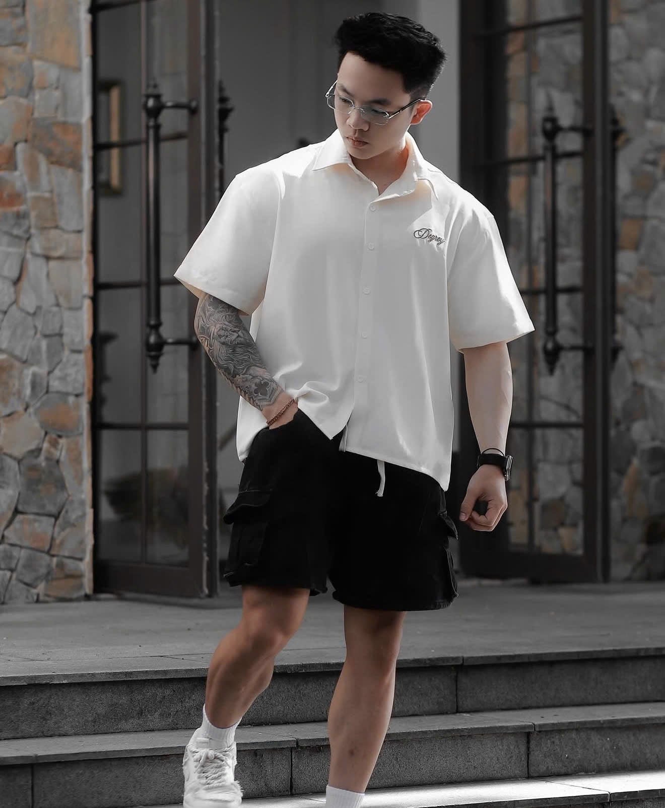  Áo sơ mi màu KEM Degrey Shirt BUILT NOT BORN - SHIRTKEM 