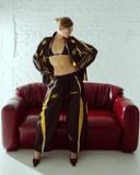  Quần Dài Degrey màu ĐEN VÀNG Long Pants Poly THÊU Logo - PAPOLYVANG 