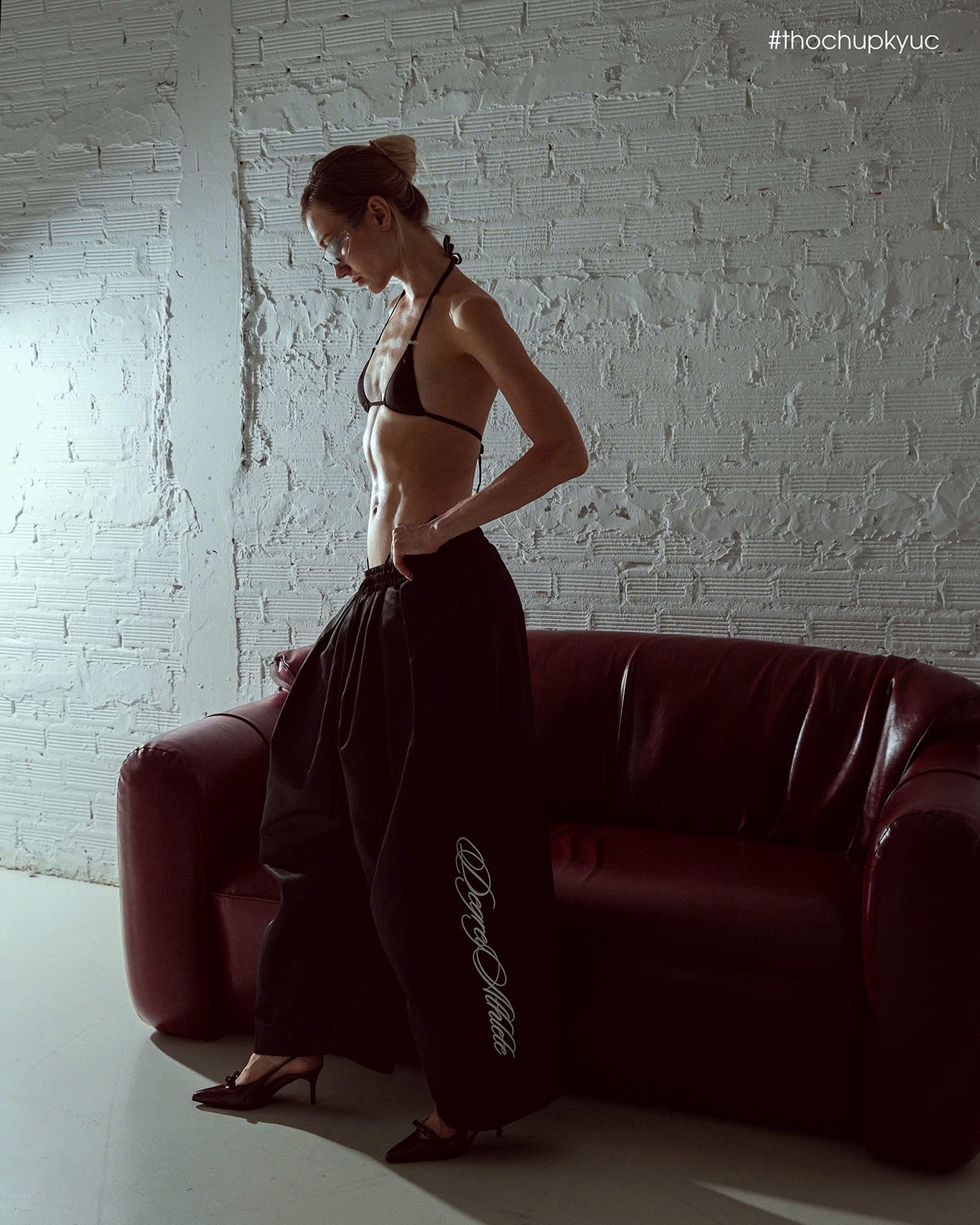  Quần Dài Degrey màu ĐEN Long Pants Micro Poly Thêu Athelete - PAMICRO 