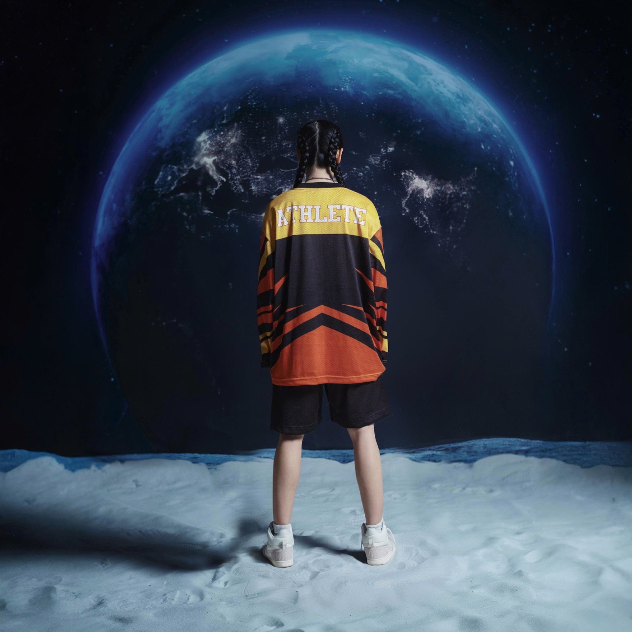  Áo thun tay dài màu BLAZE CAM Degrey Jersey long sleeve cổ tim thời trang thể thao - LONGBLA 
