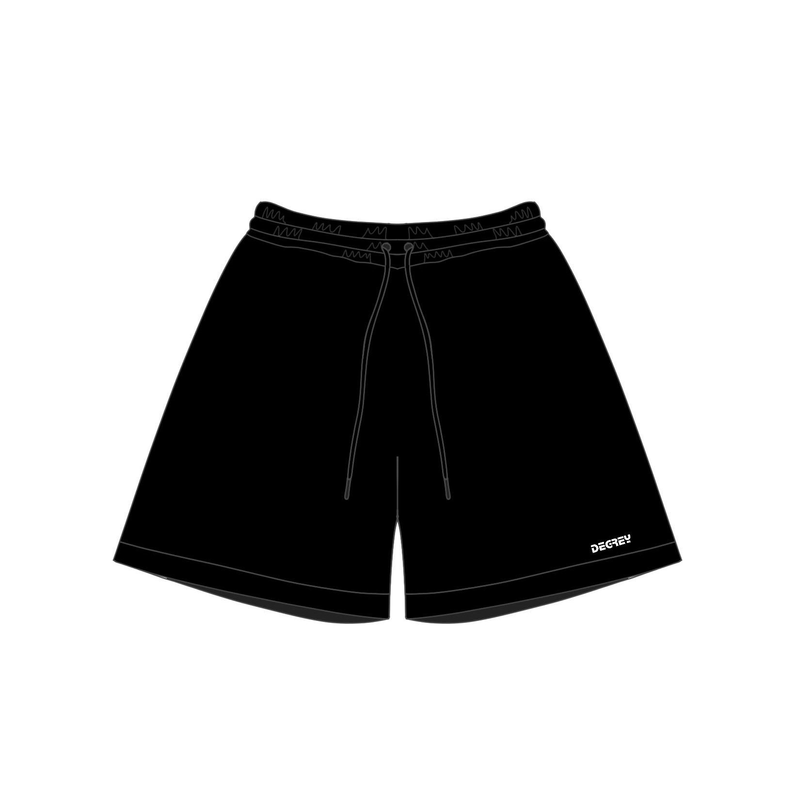  Quần Degrey màu ĐEN basic thể thao vải lưới 2 lớp - PABADEN 