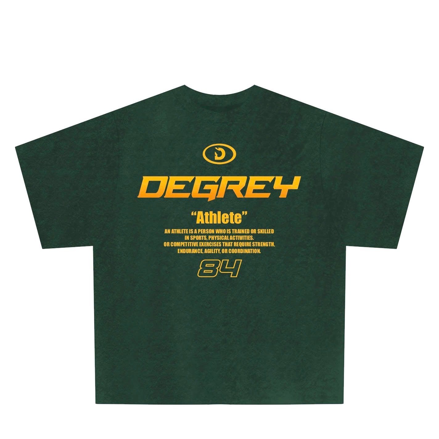  Tee Degrey Cotton WAX GREEN Tee Athlete - WAXATH 