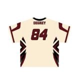  Áo thun thể thao màu kem Degrey Jersey SHARK 84 cổ tim - JERSHARK 