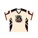  Áo thun thể thao màu kem Degrey Jersey SHARK 84 cổ tim - JERSHARK 