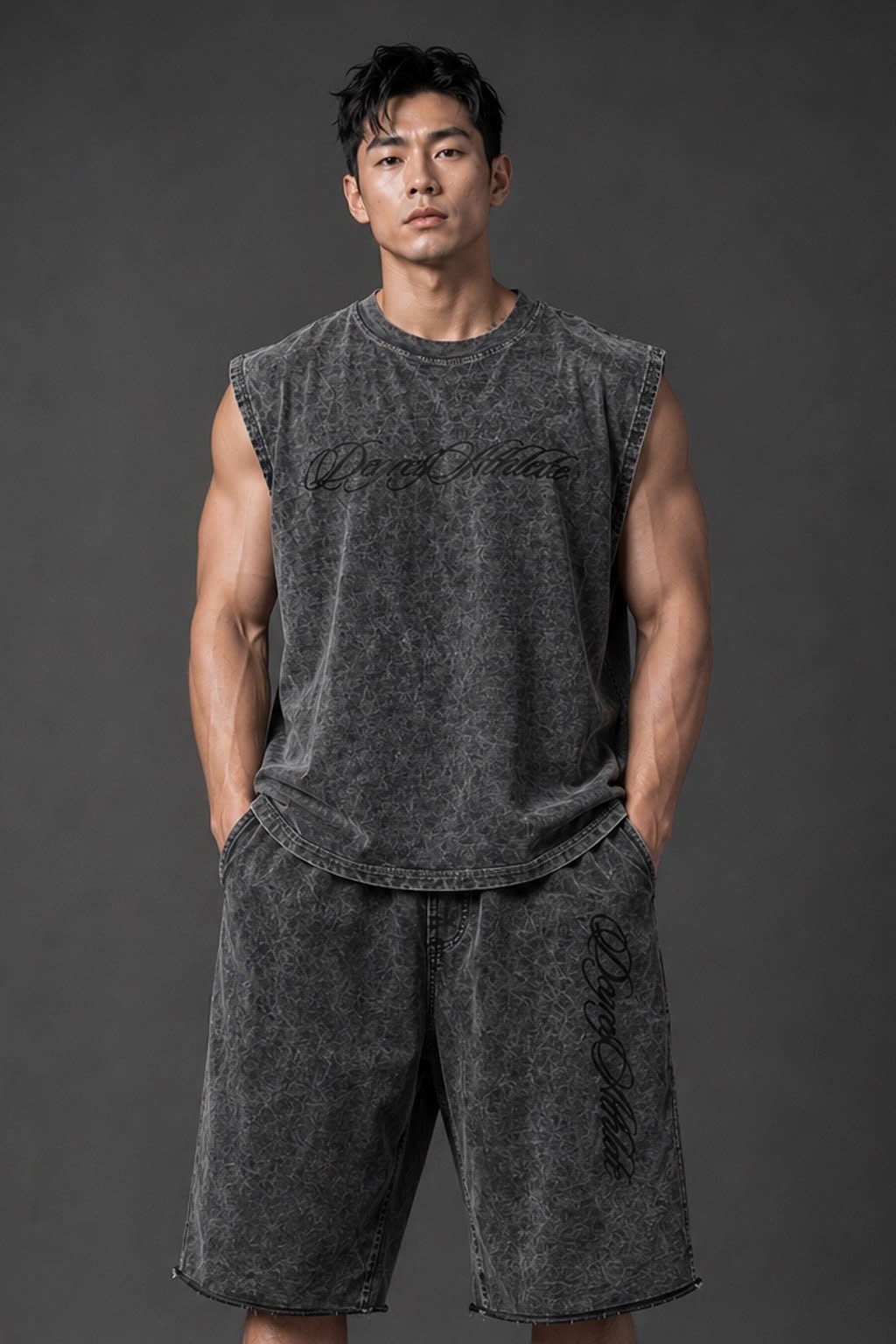  Degrey Korea Áo ba lỗ WAX ĐEN Tank Top MASSMONSTER - TANKMASSWAX 