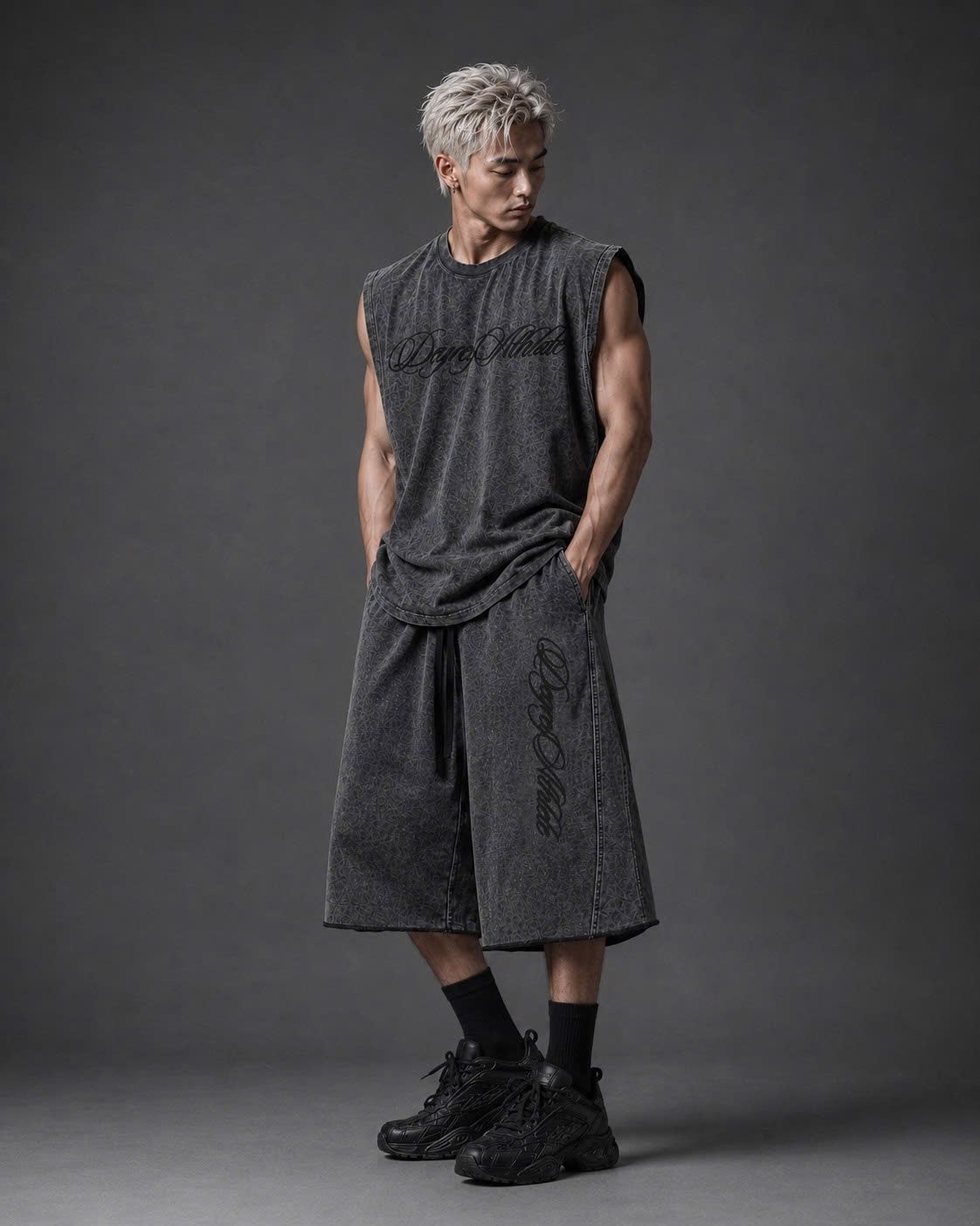  Degrey Korea Áo ba lỗ WAX ĐEN Tank Top MASSMONSTER - TANKMASSWAX 