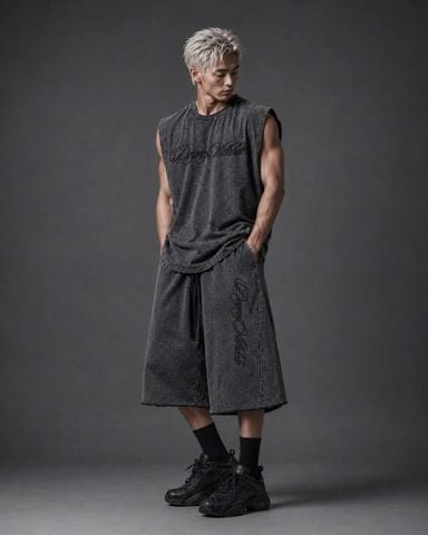  Degrey Korea Áo ba lỗ WAX ĐEN Tank Top MASSMONSTER - TANKMASSWAX 