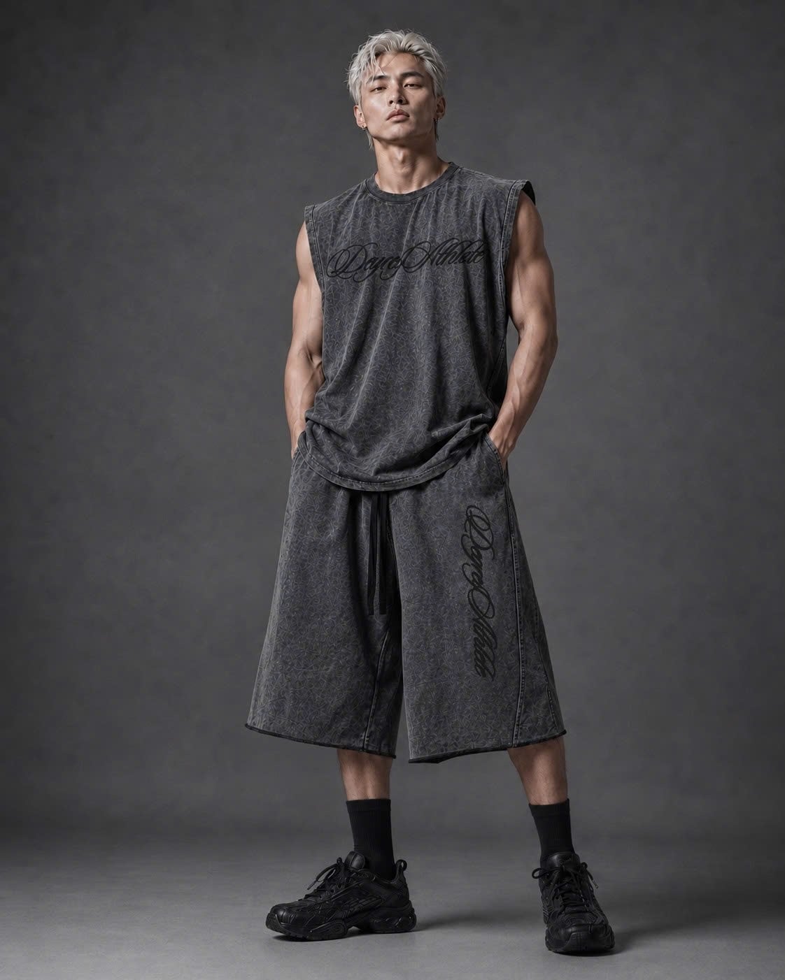  Degrey Korea Áo ba lỗ WAX ĐEN Tank Top MASSMONSTER - TANKMASSWAX 