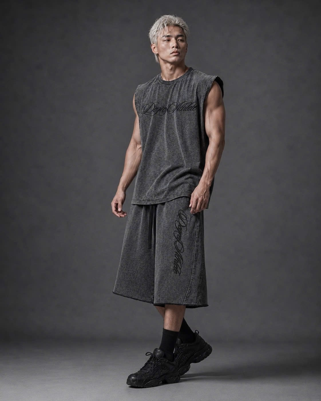  Degrey Korea Áo ba lỗ WAX ĐEN Tank Top MASSMONSTER - TANKMASSWAX 