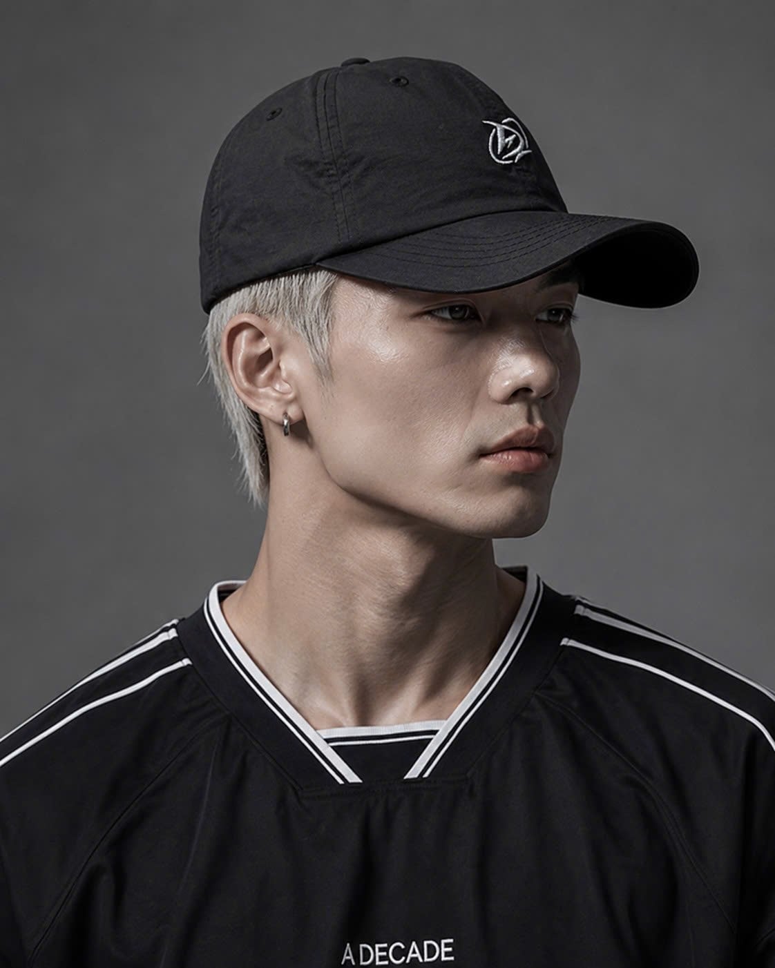 Nón dù thêu màu ĐEN Logo Degrey Cap - DECAPLOGO 