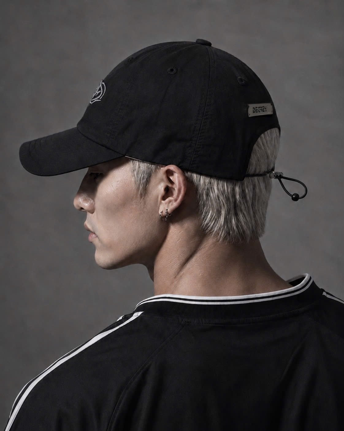  Nón dù thêu màu ĐEN Logo Degrey Cap - DECAPLOGO 
