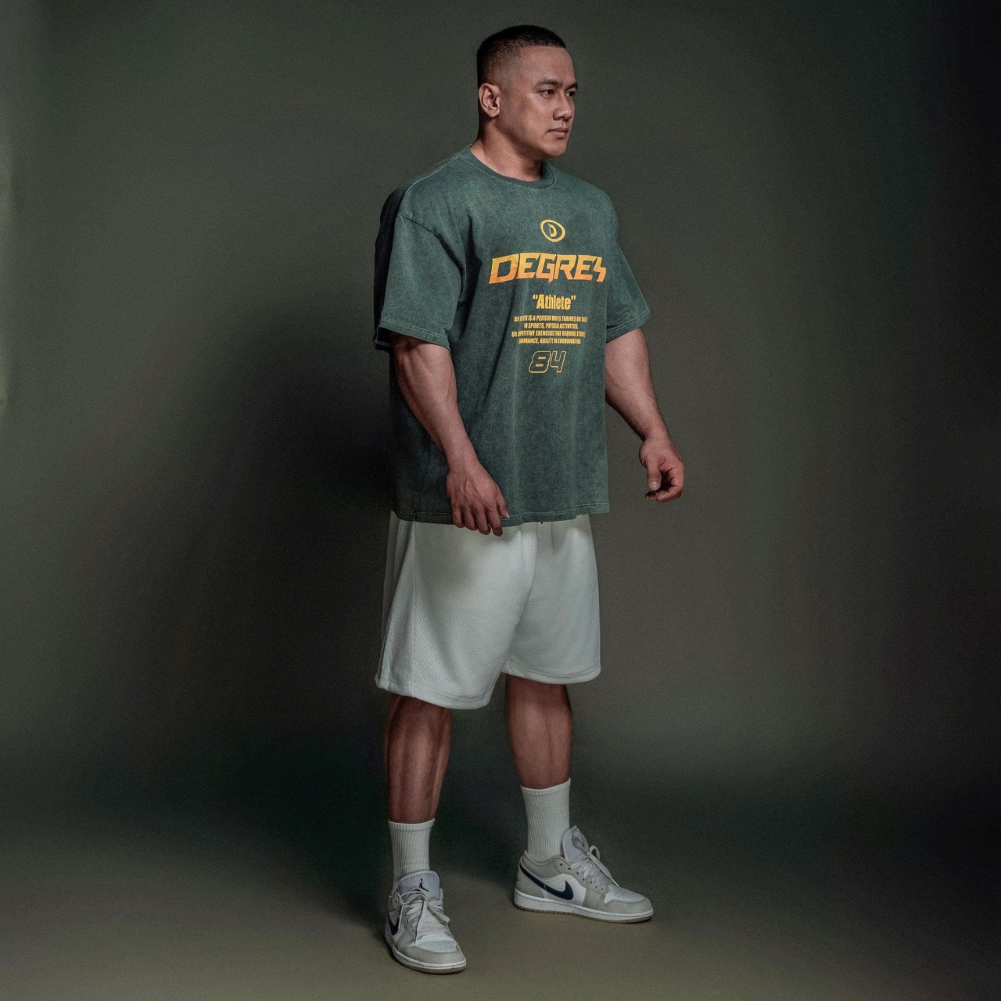  Tee Degrey Cotton WAX GREEN Tee Athlete - WAXATH 