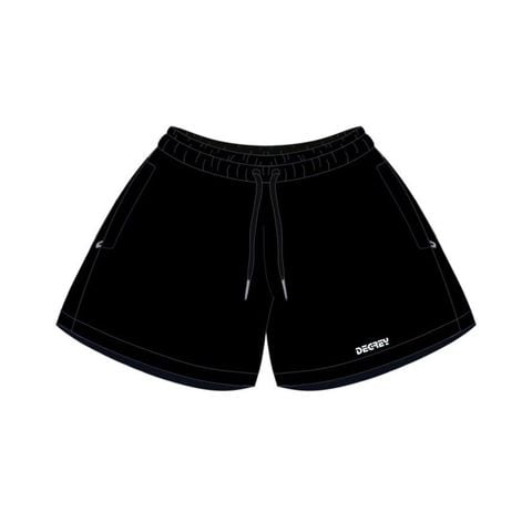  Quần Degrey màu ĐEN thể thao vải thun nỉ poly 2 da - QTTDEN 