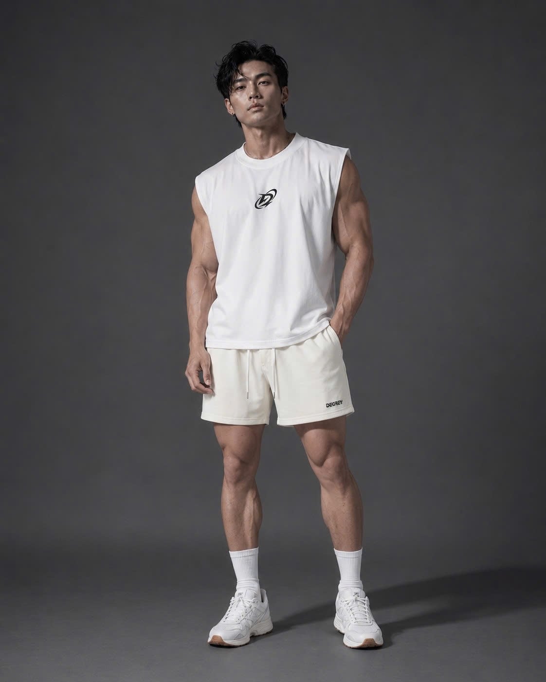  Degrey Korea Japan màu TRẮNG áo ba lỗ Tanktop Cotton - TANKJPKTRANG 