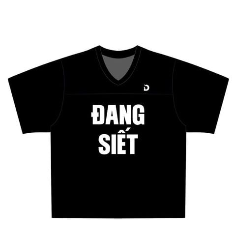  Áo thun màu ĐEN Degrey Jersey ĐANG SIẾT 84 cổ tim - JERSIET 