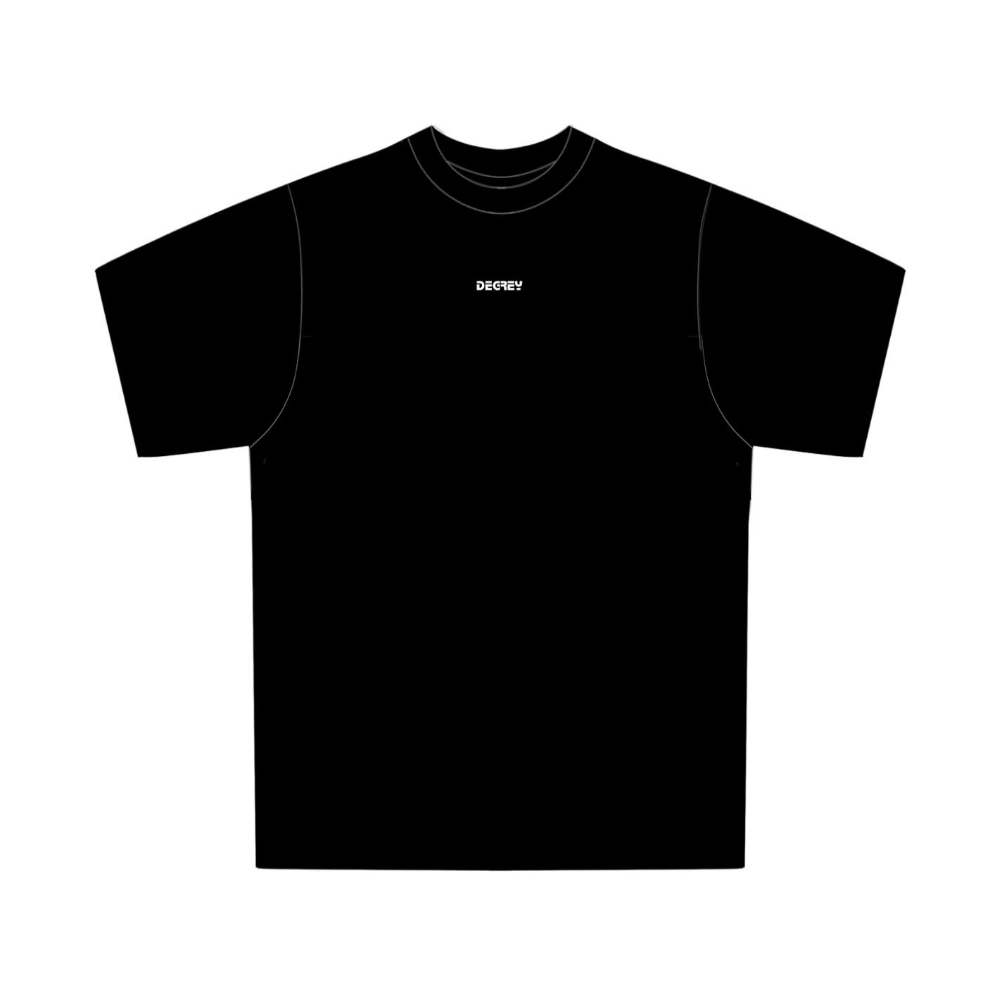  Áo Thun Degrey Tee Rib Thun Gân màu ĐEN - TEERIBDEN 