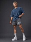  Áo Thun wax BLUE Degrey kiểu dáng rộng thêu logo - OVSWAXBLUE 