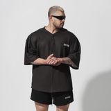  Áo khoác sơmi Jersey Degrey Baseball ĐEN ver2 - BASED2 