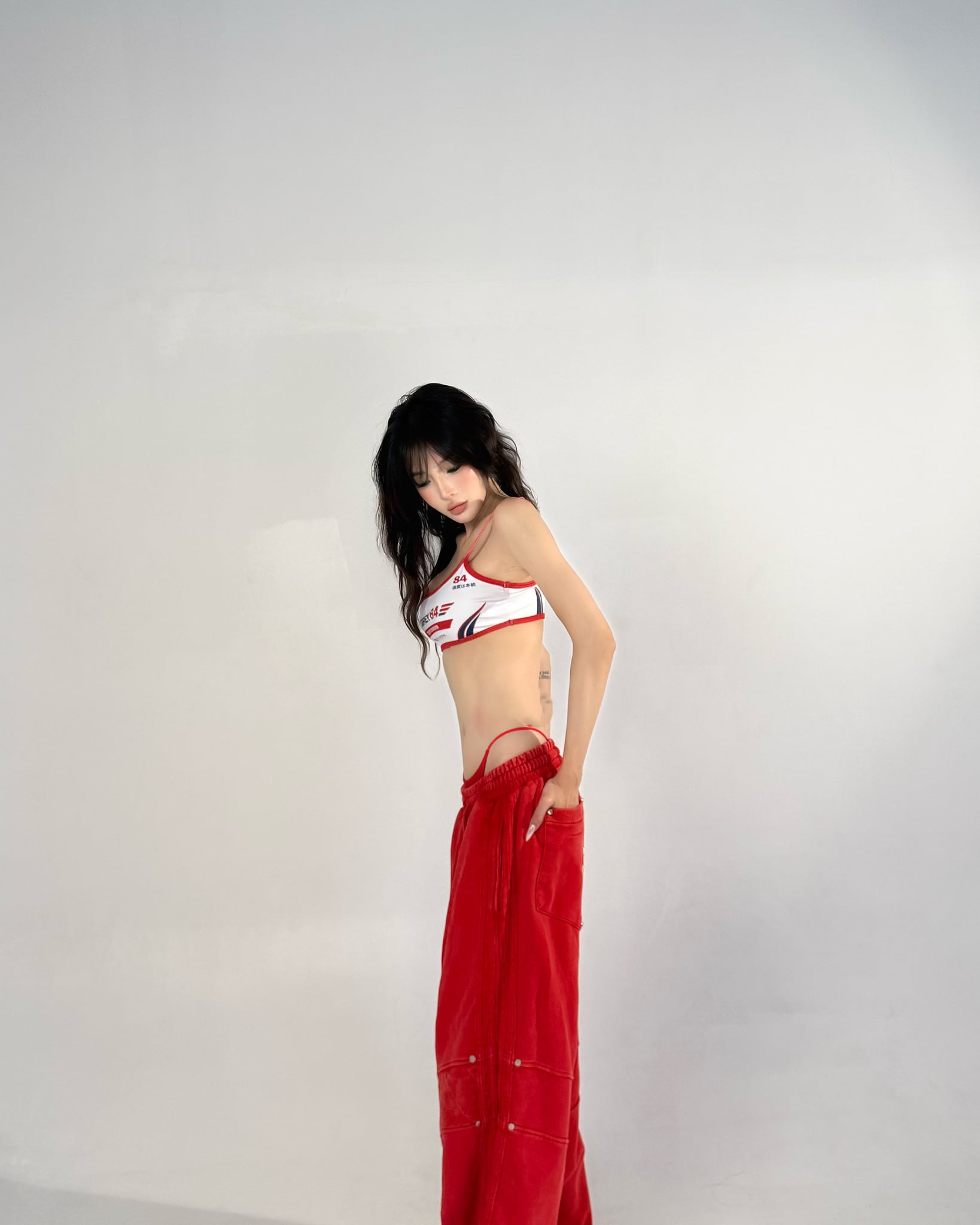  Áo Degrey Gym Sport Bra màu Trắng Đỏ thể thao - BRATRADO 