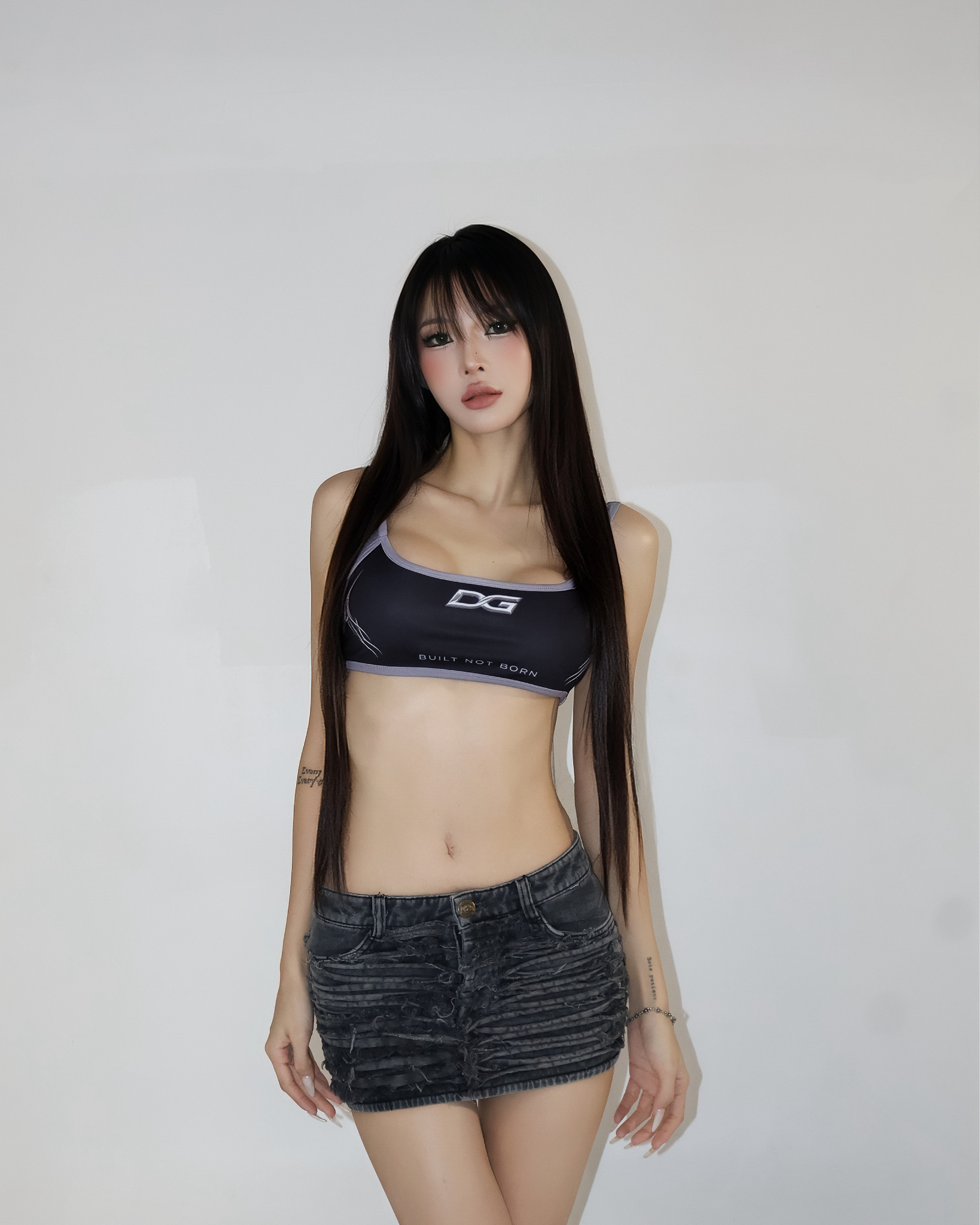 Áo Degrey Gym Sport Bra màu ĐEN XÁM thể thao - BRADEXA 