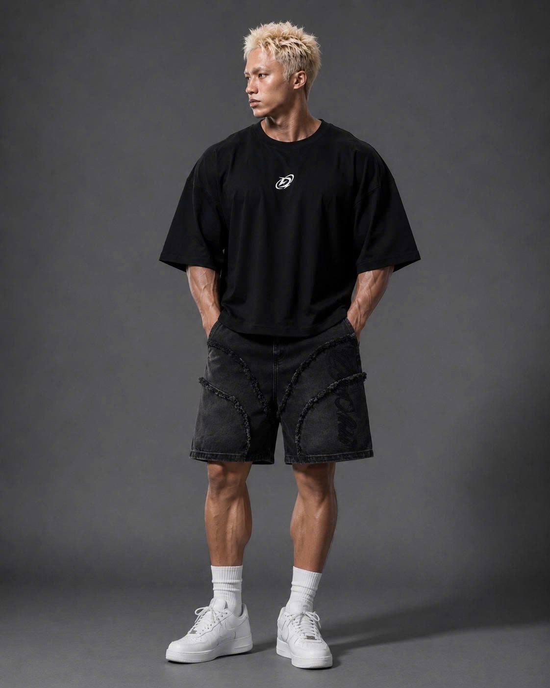  Áo thun Degrey BIG GUY BLACK Tee LOGO - BIGDEN 