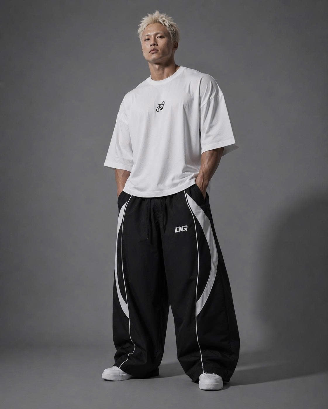  Áo thun Degrey BIG GUY WHITE Tee LOGO - BIGTRANG 