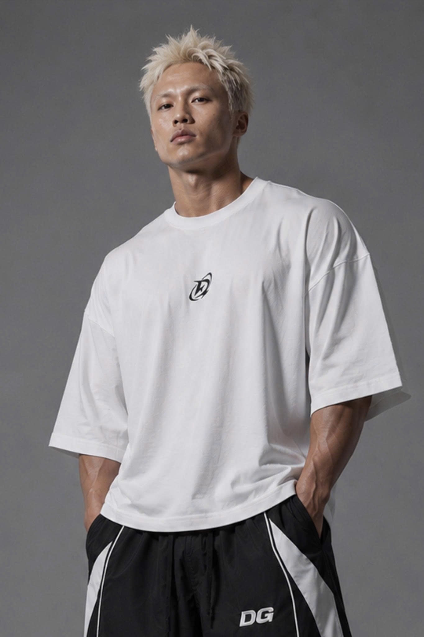  Áo thun Degrey BIG GUY WHITE Tee LOGO - BIGTRANG 