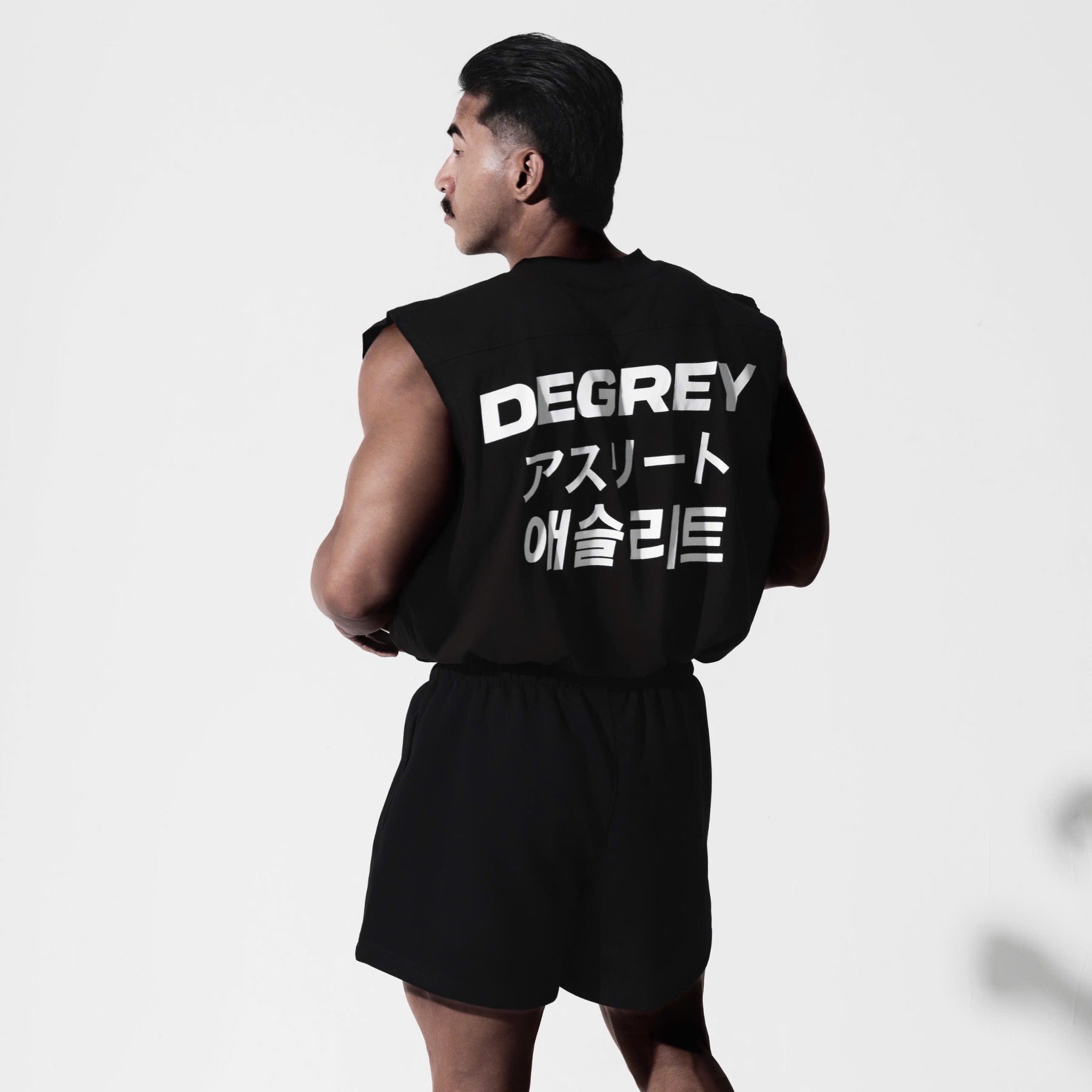  Degrey Korea Japan áo ba lỗ Tanktop Cotton màu ĐEN - TANKJPKDEN 