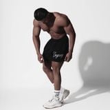  Quần Degrey màu ĐEN thêu Big Logo thể thao vải thun nỉ poly 2 da - QTTBIGDEGREY 