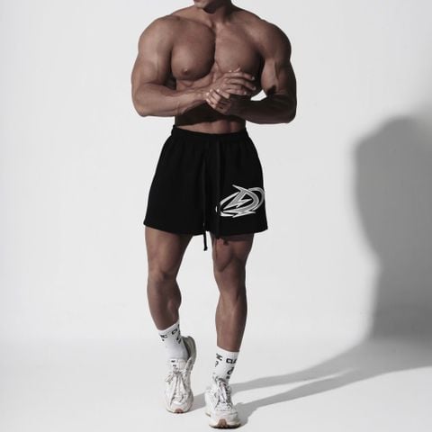  Quần Degrey màu ĐEN thêu Big D thể thao vải thun nỉ poly 2 da - QTTBIGD 