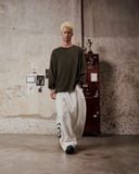  Áo Thun tay dài màu GREEN logo Degrey màu ĐEN kiểu dáng rộng Athlete - OVSLONGREU 