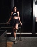  Áo Degrey Crop Tank màu ĐEN New Logo - CROPDEN 