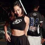  Áo Degrey Crop Tank màu ĐEN New Logo - CROPDEN 