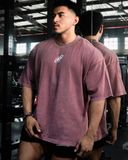  Áo Thun màu wax đỏ Degrey kiểu dáng rộng in logo - OVSWAXDO 