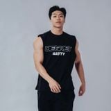 Degrey NATTY áo ba lỗ Tanktop Cotton màu ĐEN - TANKNATTY 