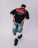  Áo Thun màu ĐEN logo Degrey màu ĐỎ kiểu dáng rộng Athlete - OVSATHDENDO 