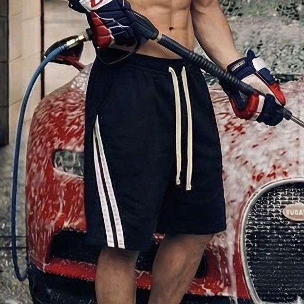  Quần lửng chân cua ĐEN sọc KEM Degrey short pant - SHODENSOCKEM 