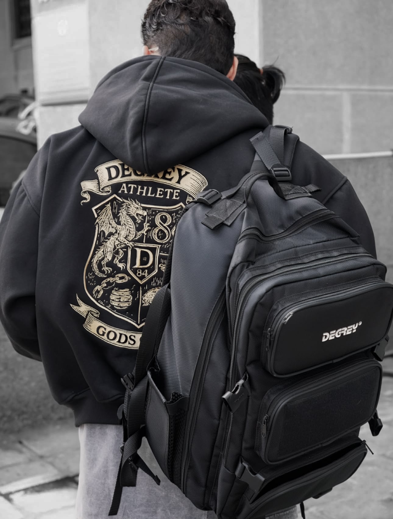  Áo Hoodie Zip Degrey collab Gods Gear - DEGODHOOD 