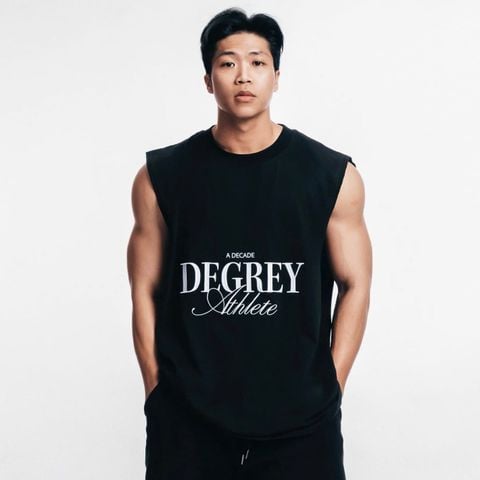  Degrey Áo ba lỗ Tank Top DECADE màu ĐEN - TANKDECADE 