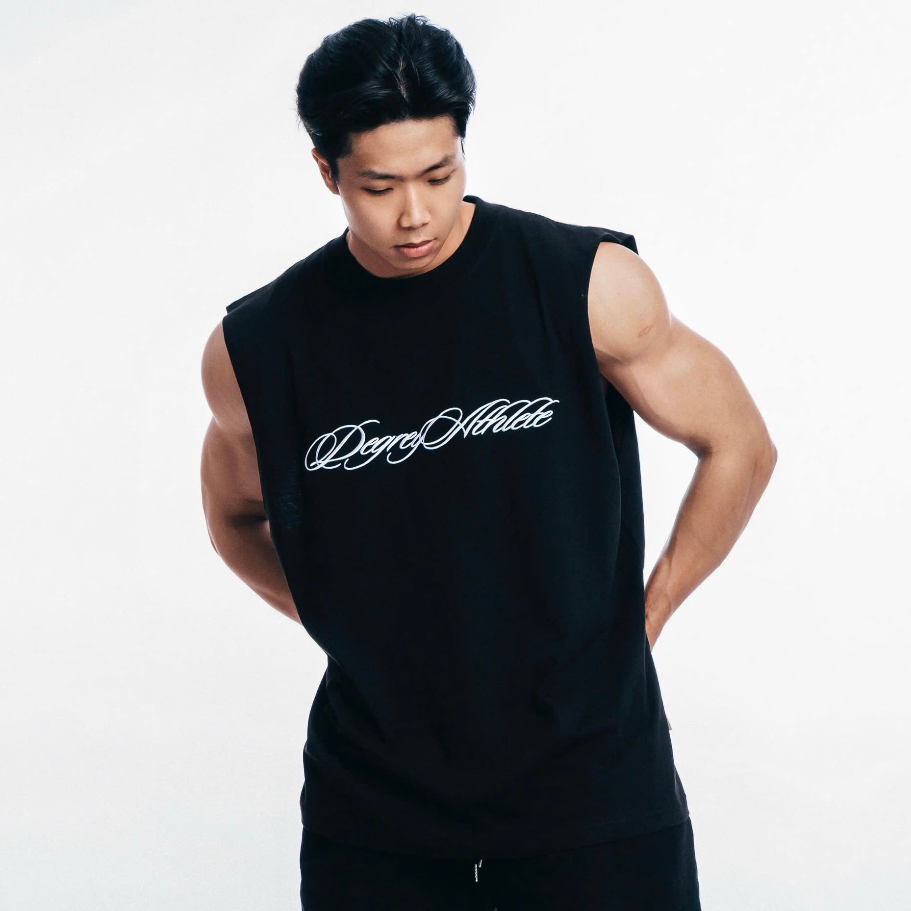  Degrey Korea Áo ba lỗ Tank Top MASSMONSTER màu ĐEN - TANKMASS 