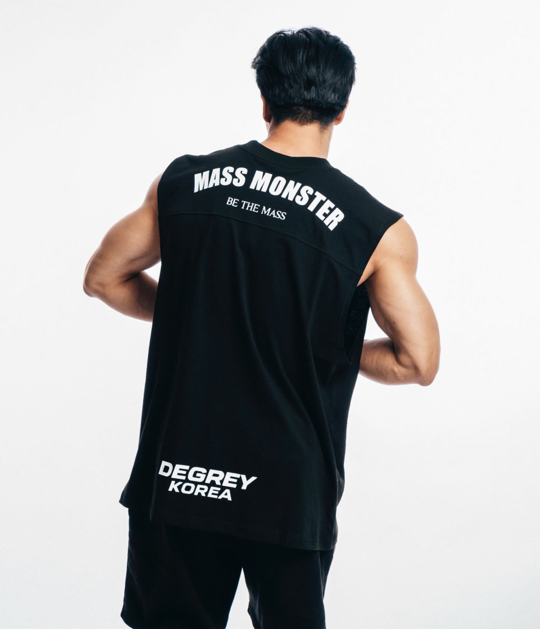  Degrey Korea Áo ba lỗ Tank Top MASSMONSTER màu ĐEN - TANKMASS 