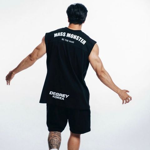  Degrey Korea Áo ba lỗ Tank Top MASSMONSTER màu ĐEN - TANKMASS 