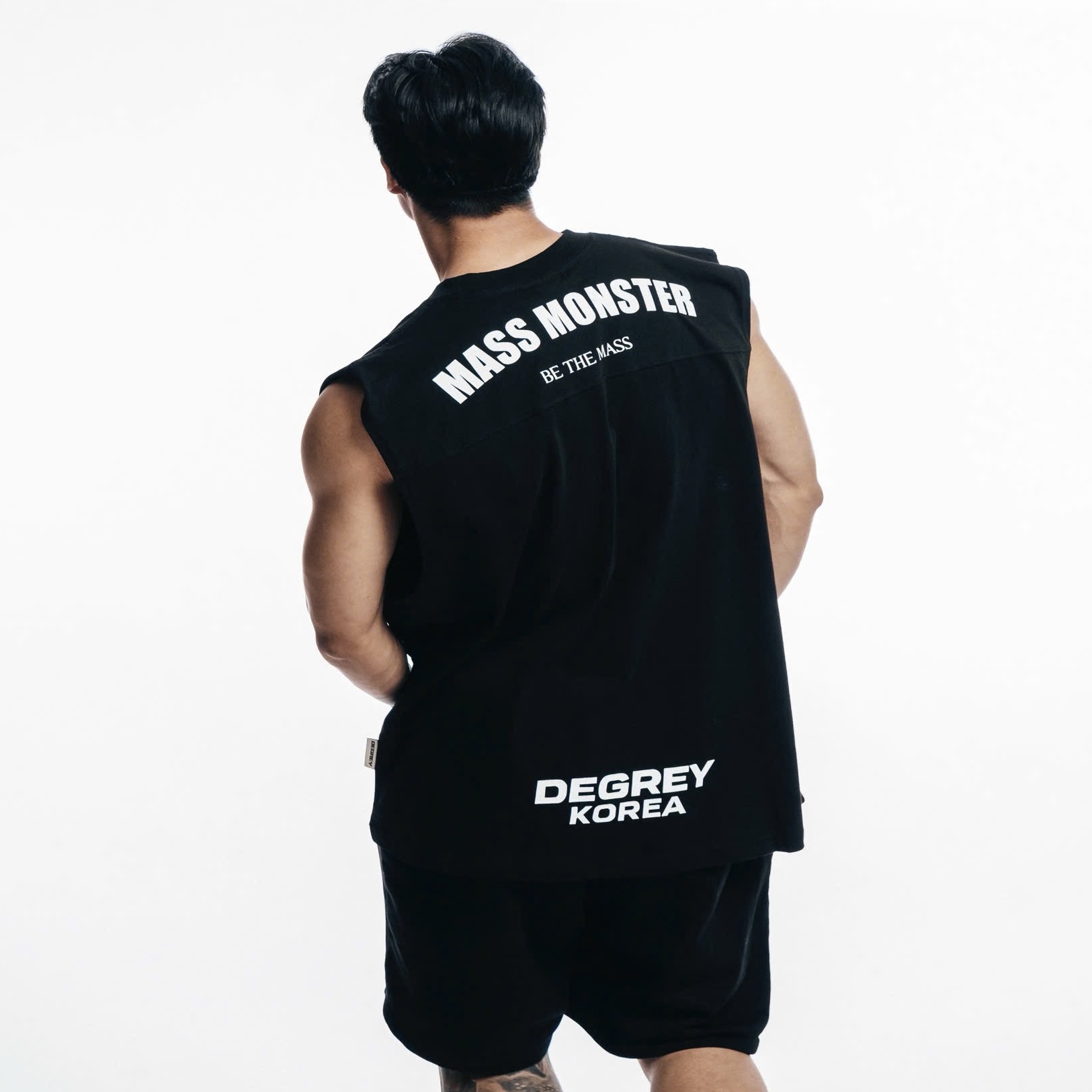  Degrey Korea Áo ba lỗ Tank Top MASSMONSTER màu ĐEN - TANKMASS 